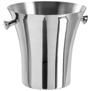 Seau à Champagne Inox Double Paroi avec Présentoir