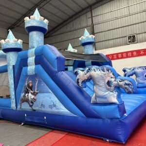 Mini Parcours d'Obstacles Gonflable Frozen